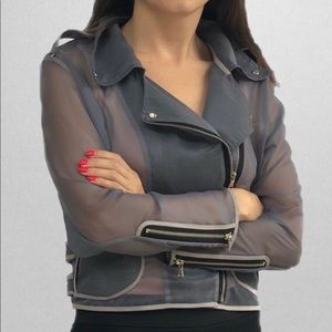 Stylish Chiffon Biker Jacket!